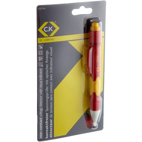 C.K T2271A Cercafase a penna con rivelazione senza contatto, 70-1000 V con indicatore visivo