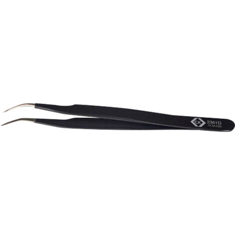 C.K T2361D ESD Pinzette  7a SA-ESD Spitz, gebogen, fein 120 mm