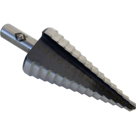 C.K T3011 HSS Punta a gradini 6 - 32 mm Lunghezza totale 91 mm Alberino a 3 facce 1 pz.