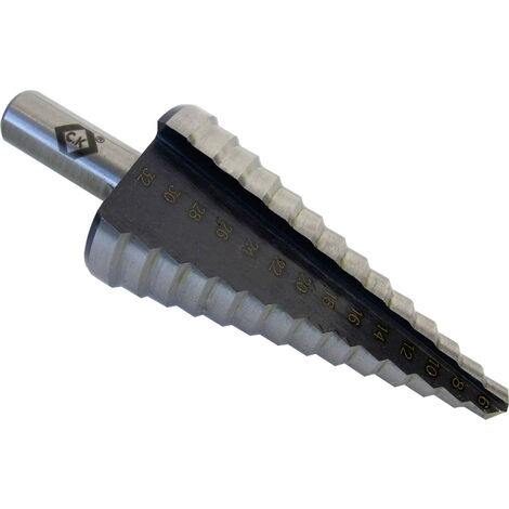 C.K T3011  HSS Stufenbohrer   Gesamtlänge 91 mm   3-Flächenschaft 1 St.