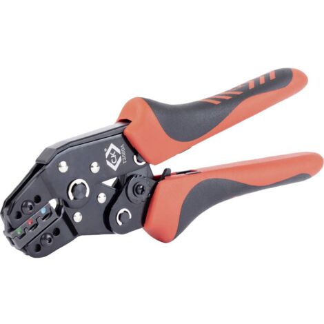 C.K T3680A Pinza per crimpare cavi isolati nera 0,25-2,5 mm²
