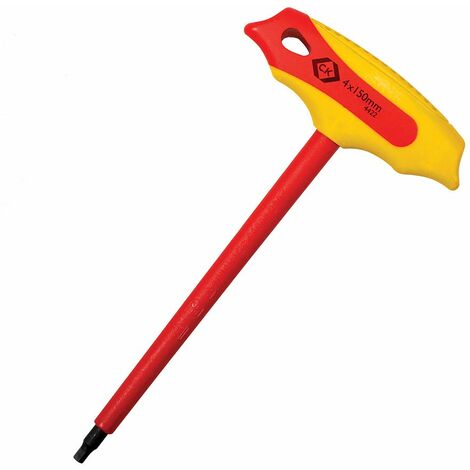 C.K T4422 04 VDE - Chiave esagonale con manico a T, 4 mm