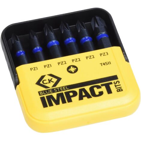 C.K T4511 Kit inserti 6 parti Croce Pozidriv Tecnologia Torsion Control