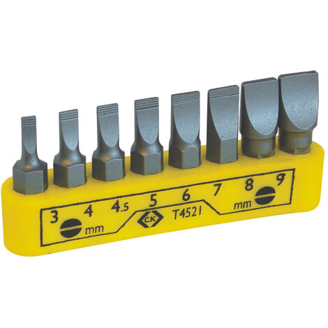 C.K  T4521 Bit-Set 8teilig Schlitz