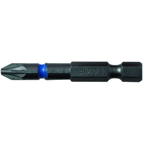 C.k T4560 PZ2LD - 50 millimetri pz2 punta di cacciavite impatto acciaio - blu (pacchetto di 3)