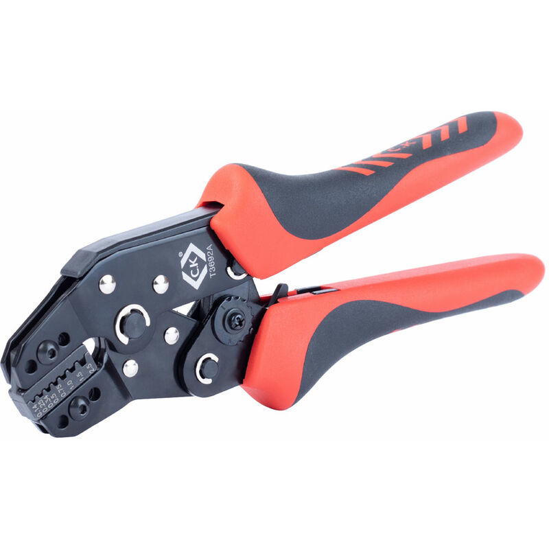 T3692A Ratchet Crimping Pliers For Bootlace Ferrules 0.14 - 2.5mm² - Ck Tools