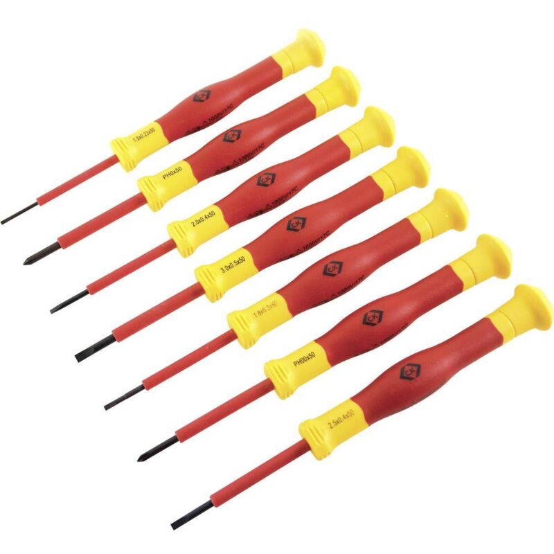 C.k vde Jeu de tournevis 7 pièces vis à fente, cruciforme Phillips