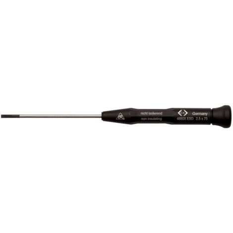 C.K Xonic ESD Schlitz-Schraubendreher Klingenbreite: 3 mm Klingenlänge: 100 mm DIN EN 61340-2