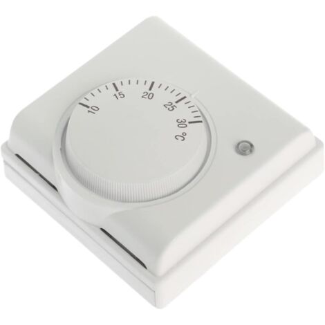 CKIOS 220V 6A Mechanical Room Thermostat Temperature Controller for Air Conditioning and Floor Boiler Heating