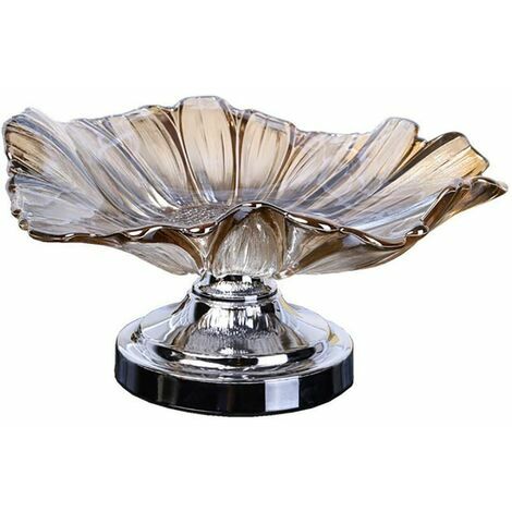 CKNGFV-Verre Cristal Corbeille à Fruits, Table Grande Porte-Fruits Grande Porte-Fruits Corbeille à Fruits Design Corbeille Coupe à Fruits,15x16x30cm/6x6x12inch