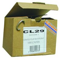 CL 29 ZAUNRINGE - Edelstahl AISI 304 - 100 Stk. - EDMA