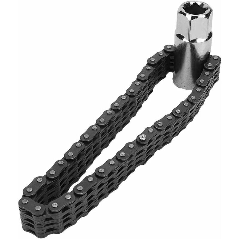 Clé à Chaîne pour Filtre à Huile Universels Outil de Réparation de Dépose de Voiture Tuyau de Plomberie