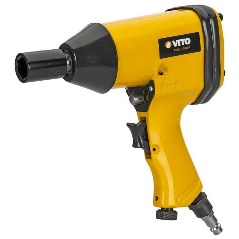 Visseuse à choc pneumatique 6,3Bar Couple 310Nm 1/2' Clé à choc + 11 Embouts Mallette Vito