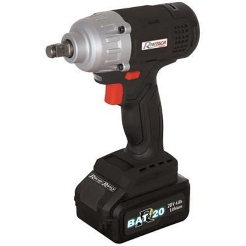 Ribitech - Clé à choc sur batterie 20V 4 Amp