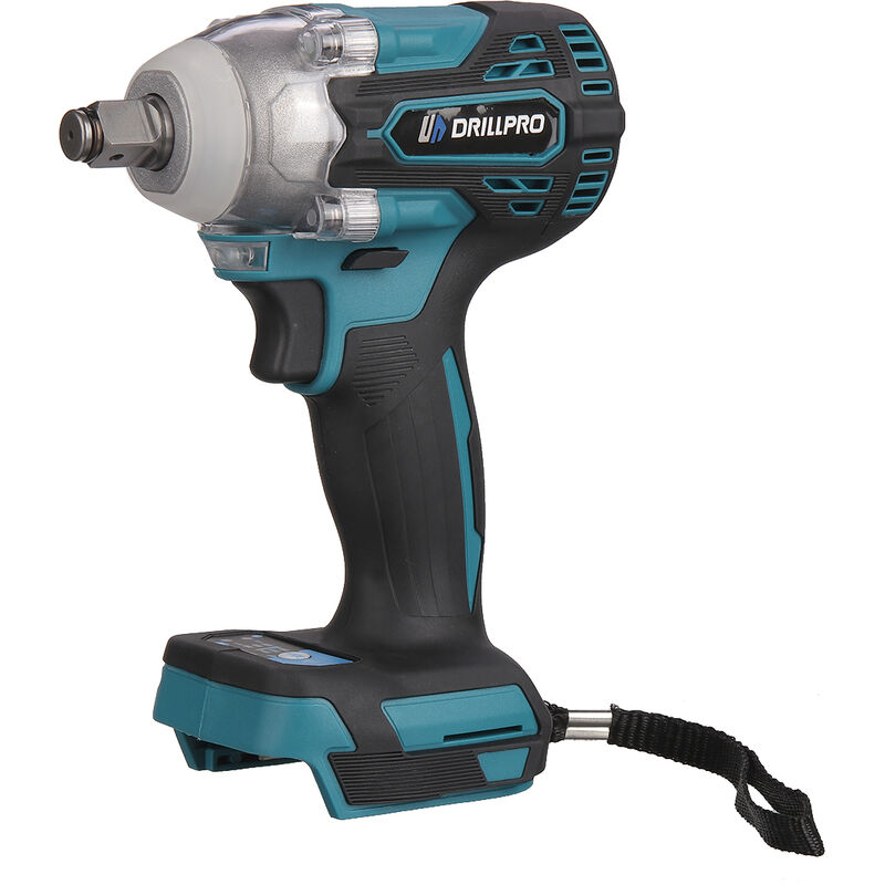 Clé à chocs sans fil brushless Drillpro 18V 620N.M 1/2 '' pour batterie Makita (sans batterie) ZebraA