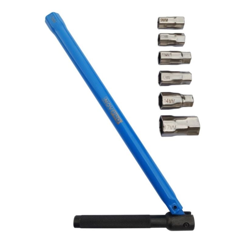 Clé Écrou Robinet + 6 Embouts Novipro 6009984