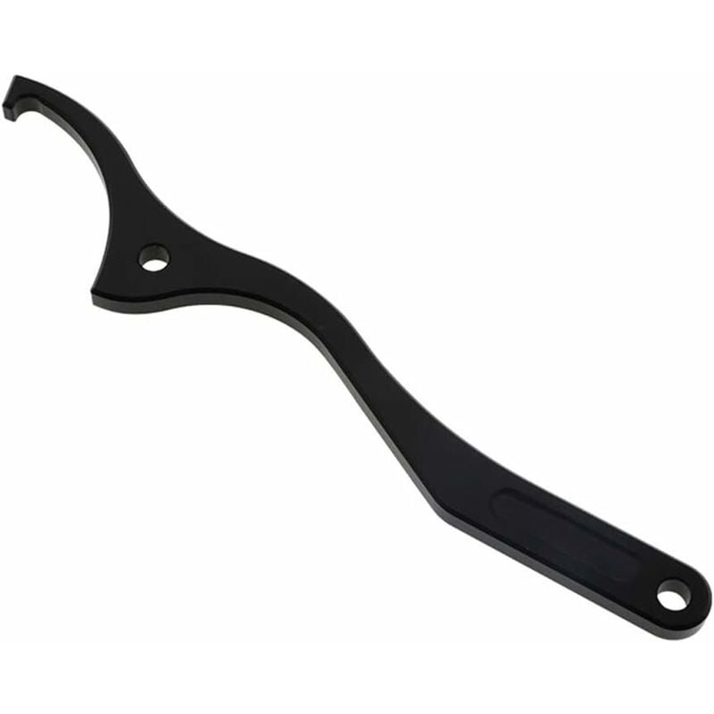 Aougo - Clé D'Amortisseur De Moto,Clé Pour Amortisseurs De Moto Outil De RéGlage De Clé De Motos,Noir