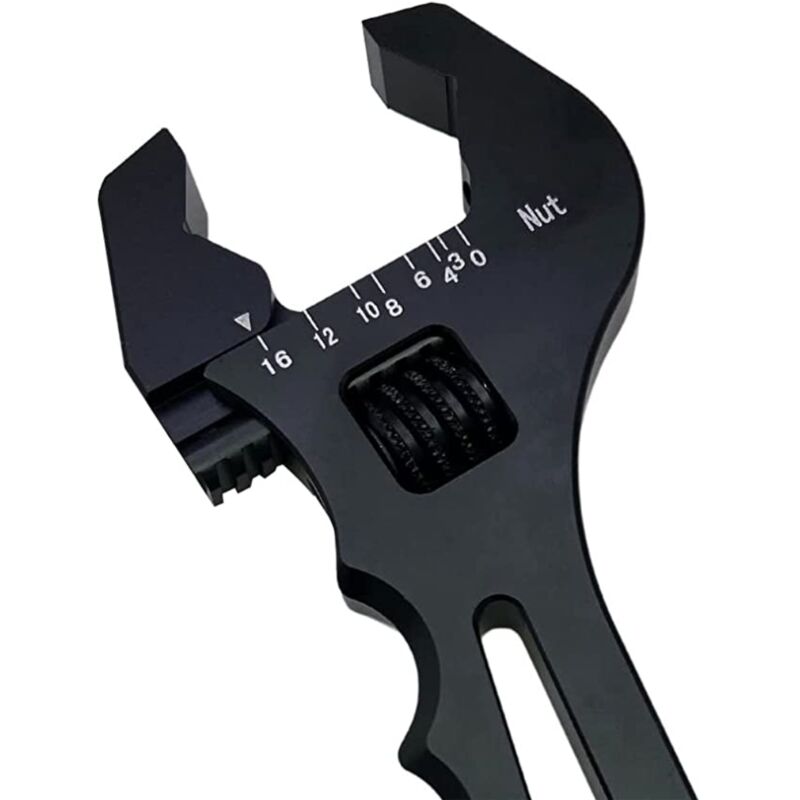 Lucky-88 - Clé de voiture modifiée Clé à tuyau d'huile AN3-AN16 Clé à molette de type v Accessoires de voiture modifiés (noir)