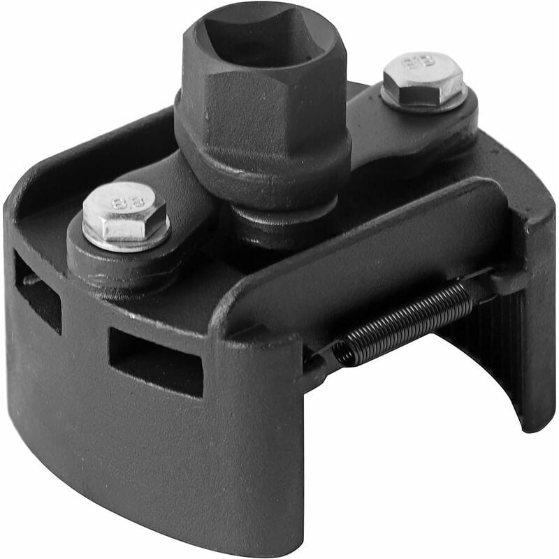Aougo - Clé à Filtre à Huile, Clé à Filtre à Huile Universelle à 2 Mâchoires 60 Mm-80 Mm Outil de Retrait de Carburant Réglable avec Conception en