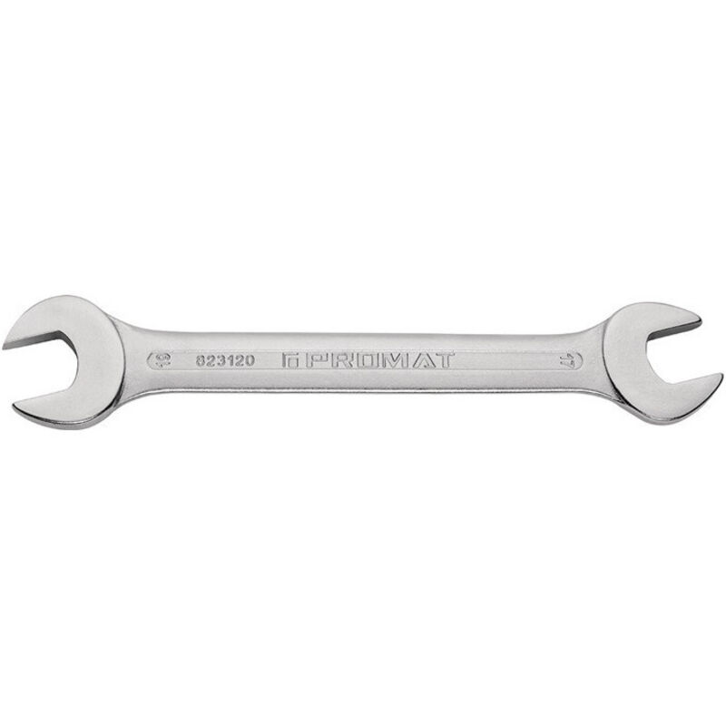 BMI - Clé à fourche 5 x 5,5 mm longueur 122 mm chromé promat