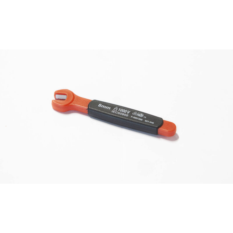 Clé plate 8mm isolée 1000V vde iec 60900 en CrV - oe 0723 Clas Equipements
