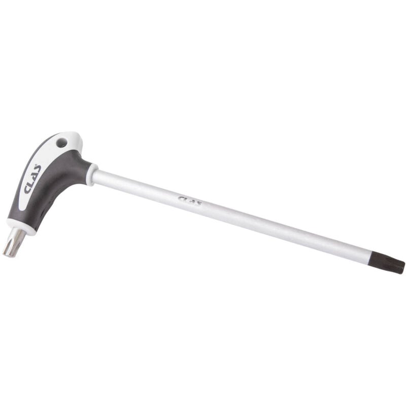 Clas - Clé en t T40 x 185mm svcm et poignée bi-matière pp+tpv - os 2107 Equipements