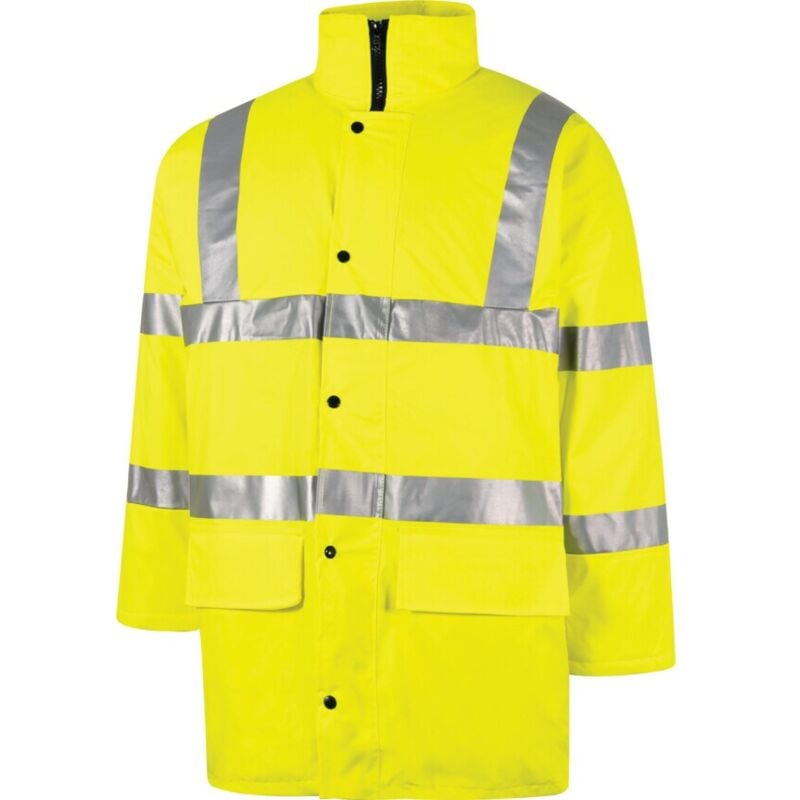 Tuffsafe - Hi-vis 2XL Yellow Breathable Coat CL3