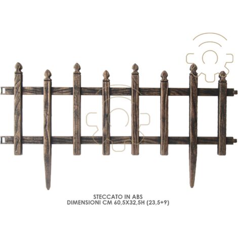 ClA ture clA ture en ABS or antique pour parterres de jardin cm 60,5x32,5h clA ture extA rieure