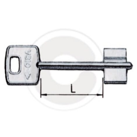 ClA vierge Cisa 00100.001 pour serrures de sA curitA pour portes blindA es