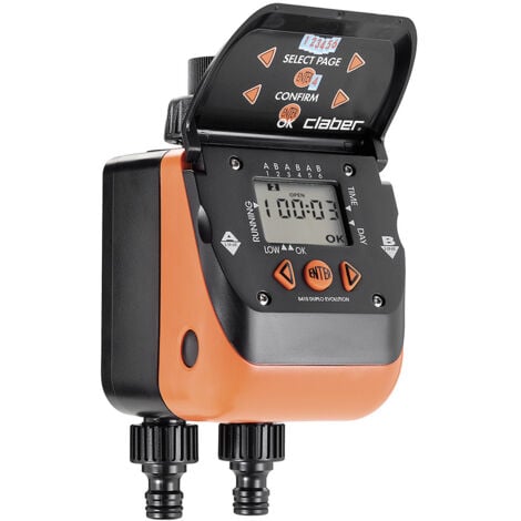 Claber Aquadue Duplo Evolution, programmateur arrosage automatique à deux voies
