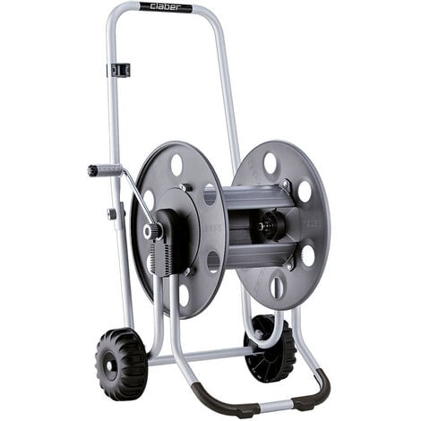 CLABER Meta 60 Schlauchaufroller auf Rädern, blank CLABER