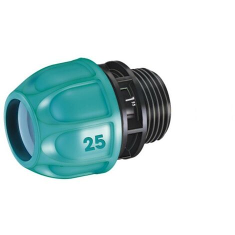 Claber – Raccord PE filetage mâle 25mm 1' – Connecteur pour tuyau polyéthylène – Compatible avec départs filetés femelles – Irrigation souterraine
