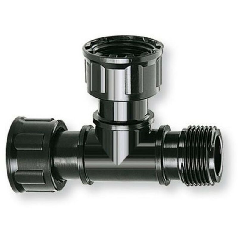 Claber - Raccord en t 1' femelle vers 1' femelle vers 1' mâle