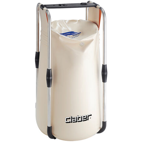 Claber – Réservoir pliant Aqua-Magic Tank 80 litres – Châssis aluminium – Dimensions 40 x 40 x 85 cm – Anti-rayure et rangement compact