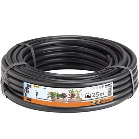 CLABER Tubo collettore 25 m, in PE flessibile nero da 1/2" (13-16 mm)