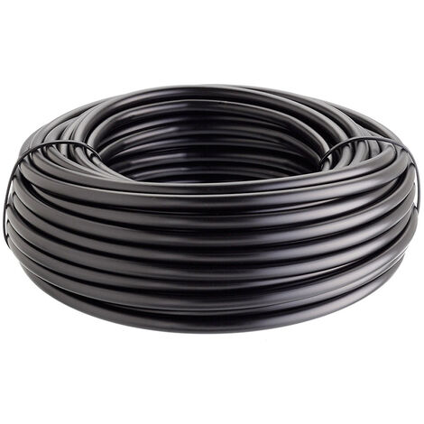 Claber – Tuyau capillaire 4x6 mm 20 m – Flexible en PE noir – Anti-algues et résistant aux UV – Pour irrigation goutte à goutte