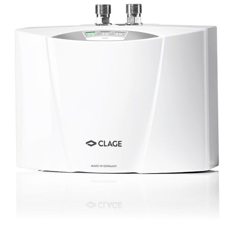 Clage – Chauffe-eau instantané 4,4 kW – Tension 230 V – Débit 1,5 à 2,5 l/min – Commande électronique avec 3 températures – Installation sous plan de travail