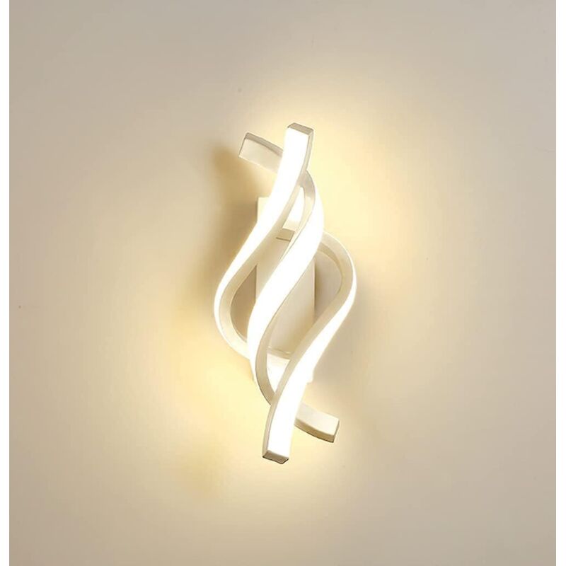 Clairage Acrylique Luminaire Mural 1280LM,Applique Murale Intérieur led, 16W Moderne Lampe Murale, Blanc Chaud 3000K pour Salon Chambre Hall Escalier