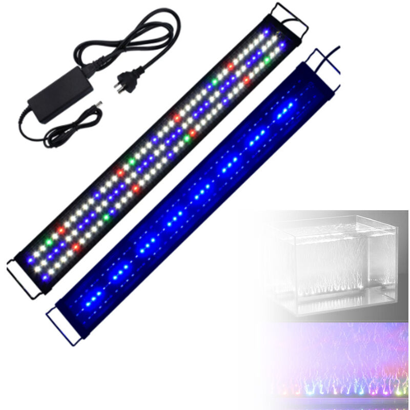 Wyctin - Hofuton Éclairages pour Aquarium Lampe pour Aquarium de 90-110 cm Lumière D'aquarium pour Plantes Poissons Algues Coraux Noir