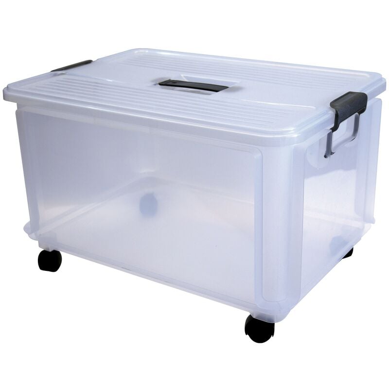 Zanvic - Clak Box Jumbo 30L. avec roues - Transparent