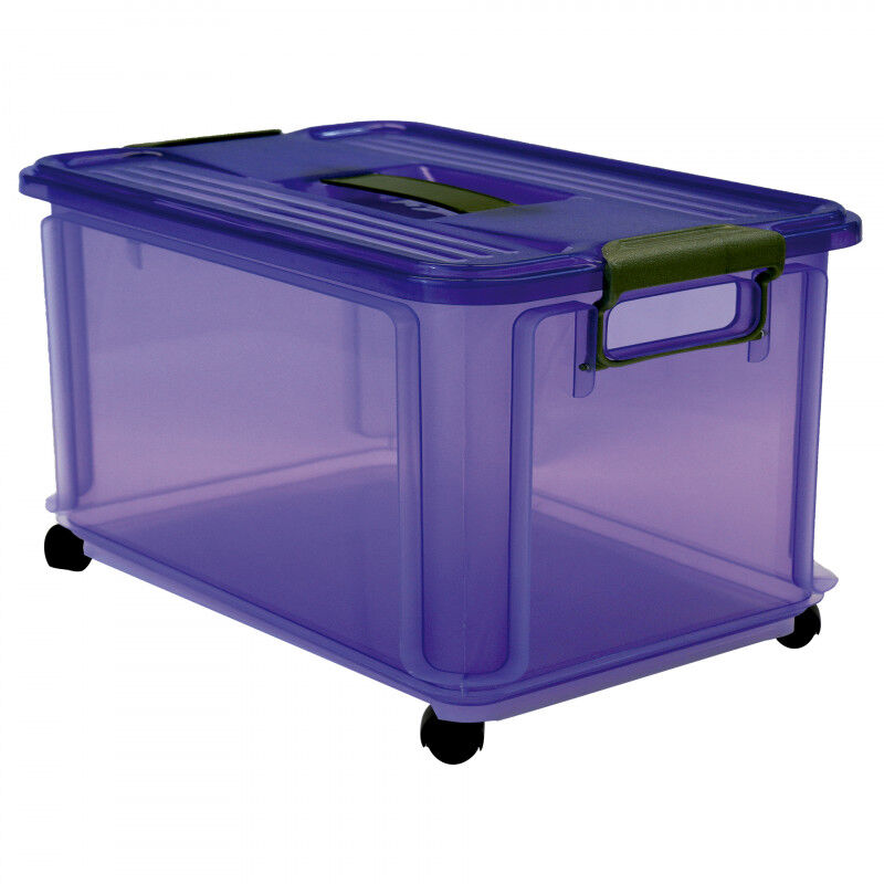 

Famesa-denox - Clak Box Jumbo 30 L. con ruedas 485x335x300 mm (3 Unds) | Violeta