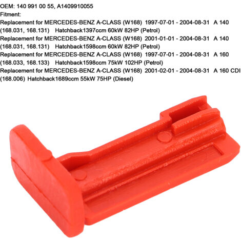Clamp de Fixation pour Tube de Jauge A1409910055 - Compatible Mercedes-Benz A-Classe W168