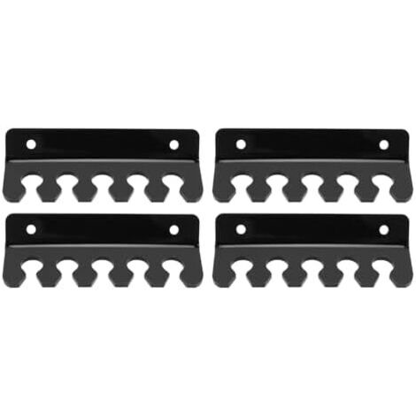 Clamp/Holder de Support Câble, Organisateur Gestion Cordon à 5 Fentes Robuste pour Mur Bureau, Facile Utiliser Le Bureau et la Maison, Matériau Acrylique (Noir) Noir -