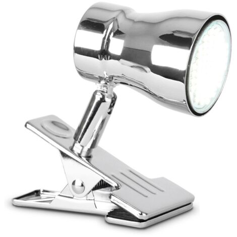 Clamp On Desk Lamp Spotlight In Polished Chrome Finish