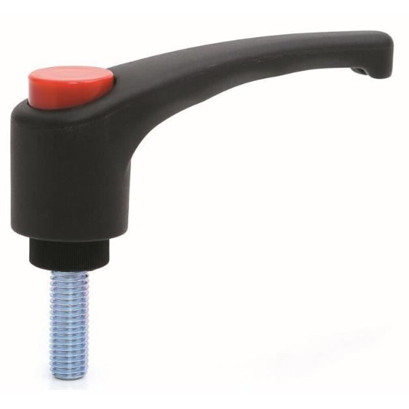 Clamping handle M10x20 Male Nylon (zinc thread)