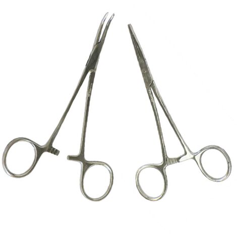 Clamps de maquettiste bec courbe - 125 mm. - multirex - forme : Bec courbe
