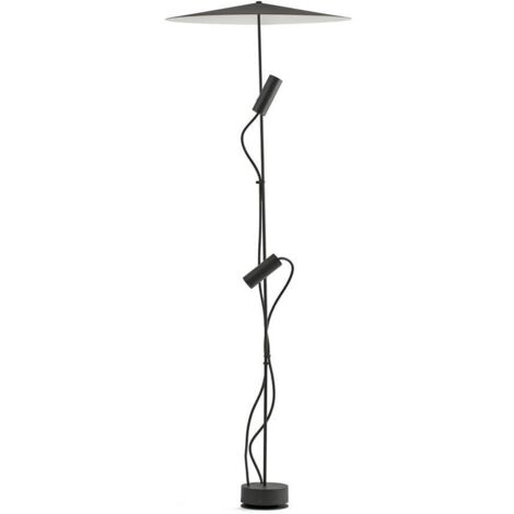 CLAP 1266 Faro nero 2x6W 3000K 38º con diffusore