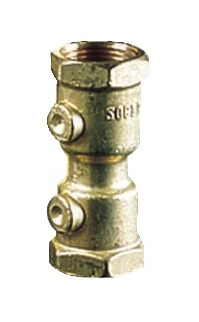 Clapet à ressort laiton eau - Socla - FF 15x21