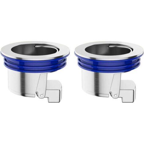 Clapet anti-odeur, 2 bouchons de douche anti-retour, siphon de sol anti-odeur à fermeture automatique, adapté aux siphons de sol d'un diamètre de 33 à 42 mm