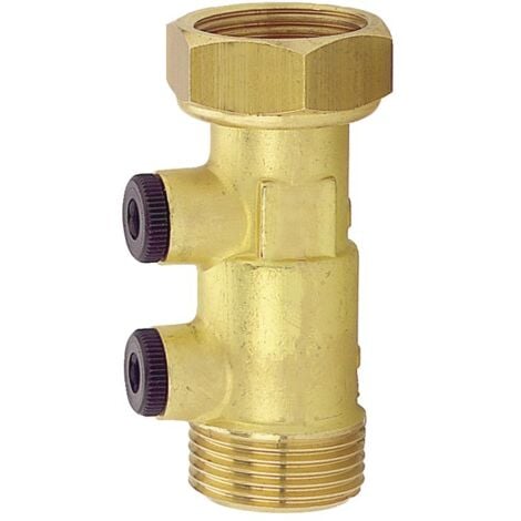 Clapet anti-pollution NF laiton écrou/m 20x27